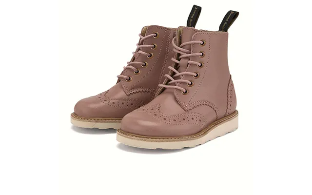 Sidney Brogue Kids Boot Rose Leather Size Eu 26 Uk 8.5 Us 10