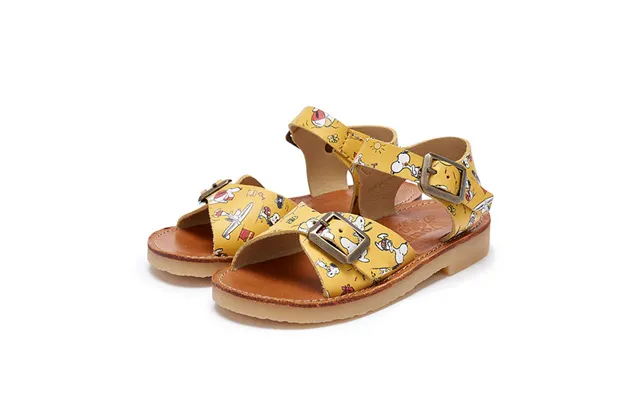 Sonny Sandal Snoopy Sun Print Mustard Leather Size Eu 28 Uk 10 Us 11 product image