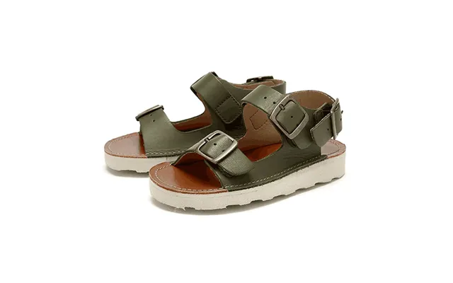 Spike Sandal Olive Leather Size Eu 24 Uk 7 Us 8.5
