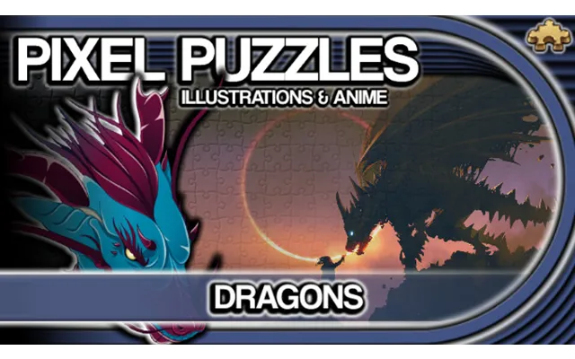Pixel Puzzles Illustrations & Anime - Jigsaw Pack Dragons