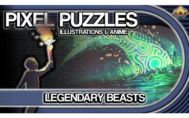 Pixel Puzzles Illustrations & Anime - Jigsaw Pack Legendary Beasts