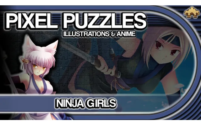 Pixel Puzzles Illustrations & Anime - Jigsaw Pack Ninja Girls