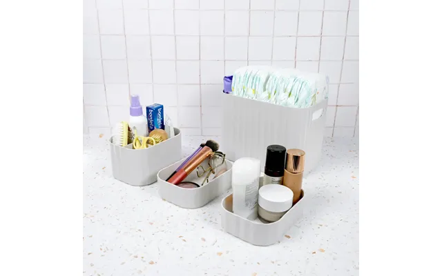 Zello Grey Storage Containers 4 Pack