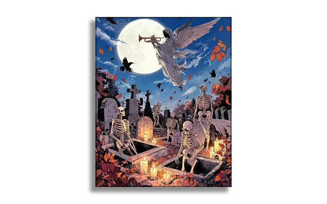 Halloween Tarot 21 Judgement - 16''x20'' 40x50cm Framed 36 Colors Balanced&detailed