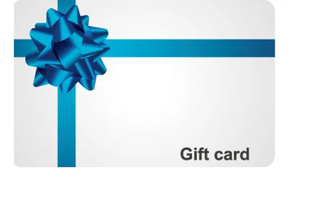 Blue Gift Card
