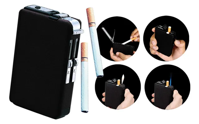 Cigarette Case Torch Lighter