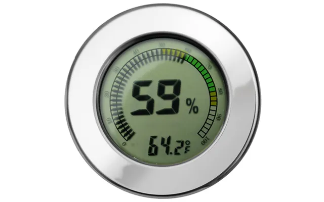 Digital Hygrometer W Calibration Silver