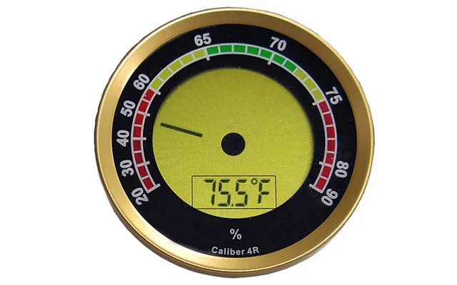 Gold Round Digital Hygrometer