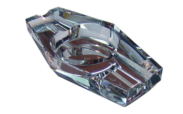 Hexagon Crystal Cigar Ashtray