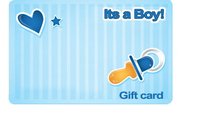 It's A Boy Gift Card