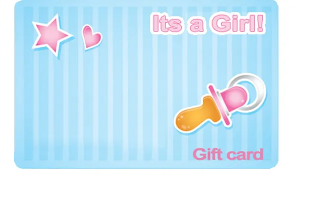It's A Girl Gift Card
