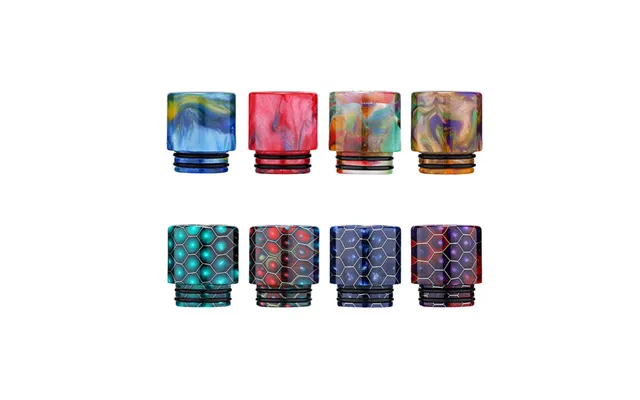 810 Replacement Resin Drip Tip 8pcs - Random Color
