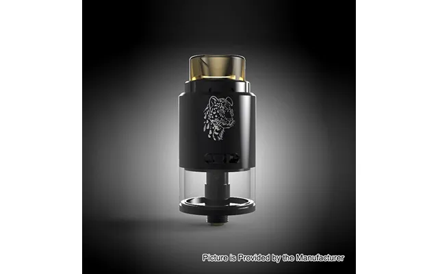 Authentic 5gvape Leopard 24mm Rdta Rebuildable Dripping Tank Atomizer 4ml - Black