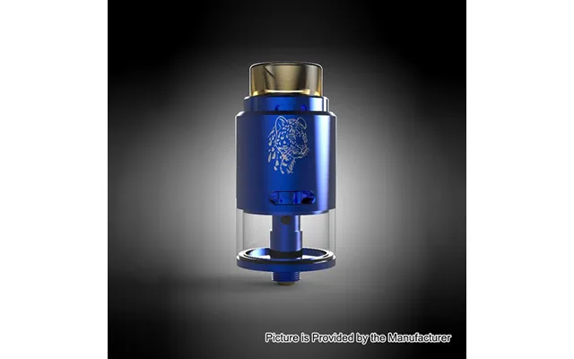 Authentic 5gvape Leopard 24mm Rdta Rebuildable Dripping Tank Atomizer 4ml - Blue
