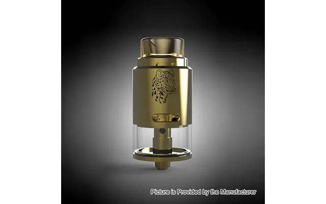 Authentic 5gvape Leopard 24mm Rdta Rebuildable Dripping Tank Atomizer 4ml - Gold