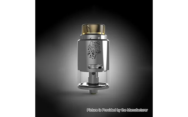 Authentic 5gvape Leopard 24mm Rdta Rebuildable Dripping Tank Atomizer 4ml - Silver