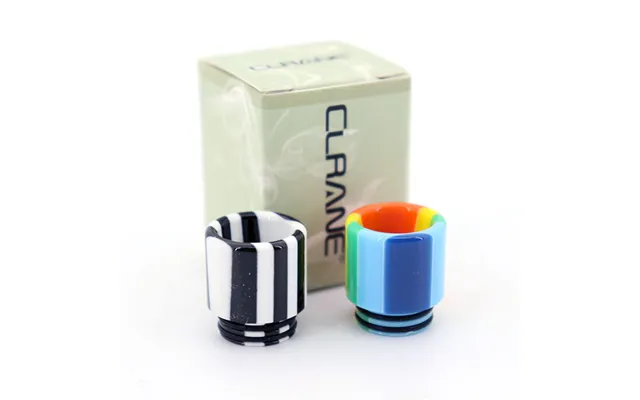 Authentic Clrane Resin 810 Drip Tip 16mm 1pc - Black White
