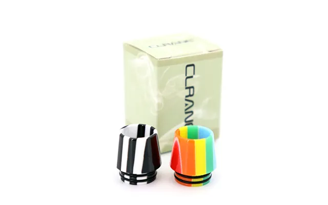 Authentic Clrane Resin 810 Drip Tip 16mm 1pc - Rainbow