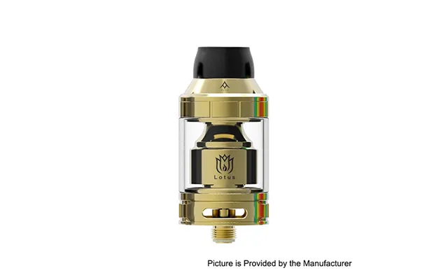 Authentic Hugsvape Lotus 24mm Rta Rebuildable Tank Atomizer 2ml 5ml - Gold