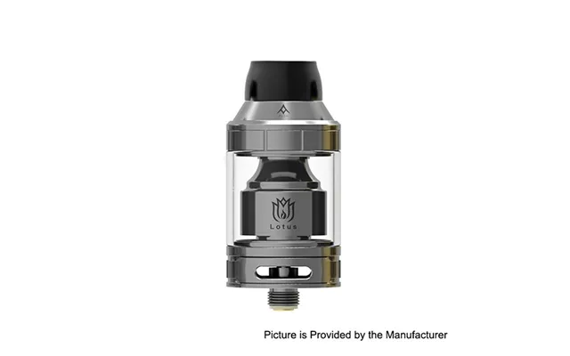 Authentic Hugsvape Lotus 24mm Rta Rebuildable Tank Atomizer 2ml 5ml - Gun Metal