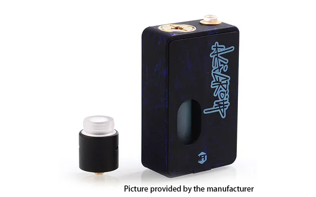 Authentic Mft Dark Flow Squonk Mechanical Box Mod Rda Kit - Black Blue
