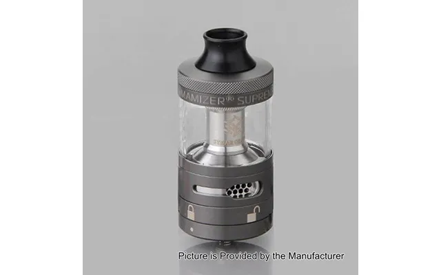Authentic Steam Crave Aromamizer Supreme V2 25mm Rdta Rebuildable Dripping Tank Atomizer - Gun Metal