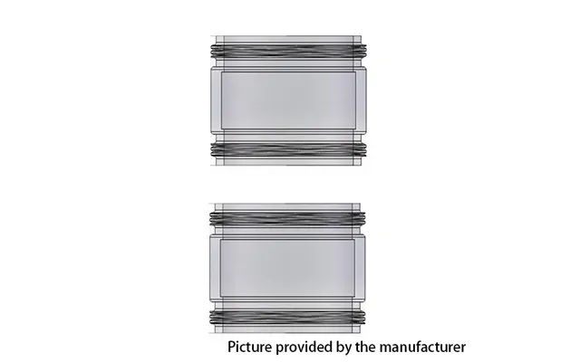 Authentic Steam Crave Replacement Glass Tank Tube For Glaz Rta 2pcs