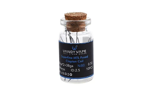 Authentic Vandy Vape Ni80 Superfine Mtl Fused Clapton Pre-coiled Wire