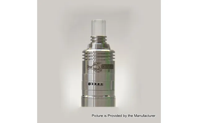 Caiman Style Mtl 22mm 316ss Rda Rebuildable Dripping Atomizer W Bf Pin - Silver