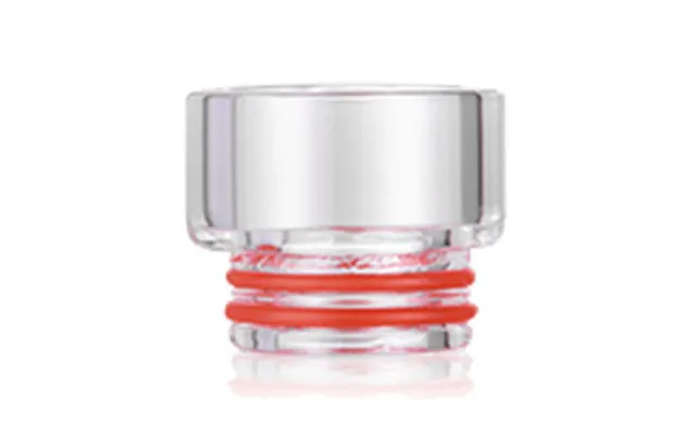 Glass Wide Bore Drip Tip For Smok Tfv8 Clearomizer - White