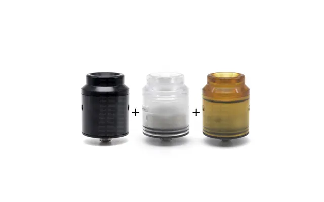 Ulton Kali Style 25mm Rda Rsa Rebuildable Dripping Atomizer W Bf Pin 2 Set Caps - Black