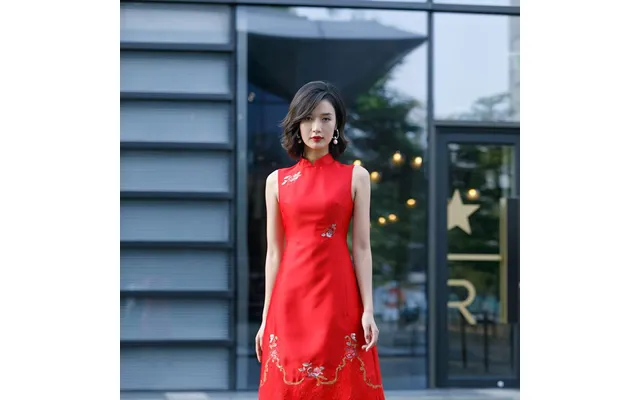 Oriental Qipao Cheongsam Chinese Dress -a5cwam8of-5