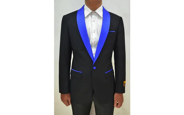 Dinner Jacket - Black Royal Blue product image