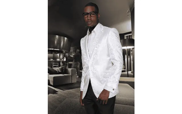 Floral Men's Satin Shiny Dinner Jacket Blazer Paisley Sport Coat Flashy Silky Satin Stage Fancy Stage Party Dance Jacket product image