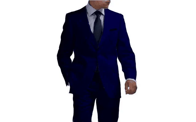 Mens Blue Linen Suit product image
