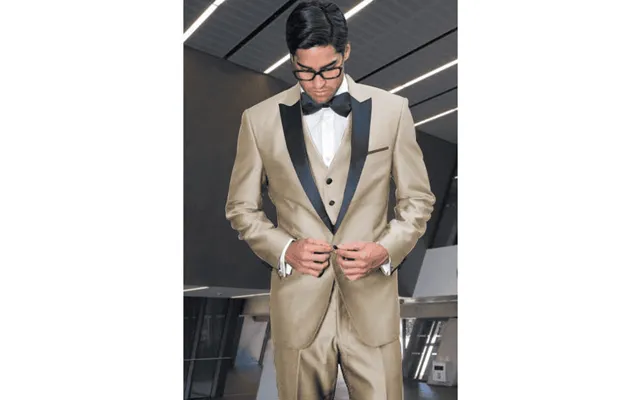Mens Tan Groomsmen Tuxedos