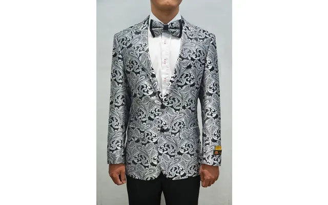 Paisley-100 Charcoal - Mens Wholesale Blazers