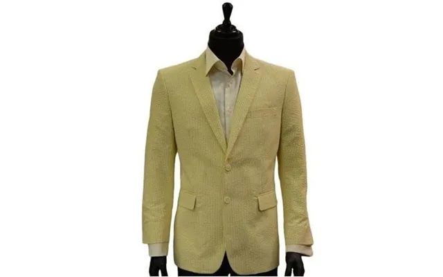 Pinstripe Blazer For Men - Bold Pinstripe Sport Jacket Perfect For Casual Or Dressy In Yellow product image