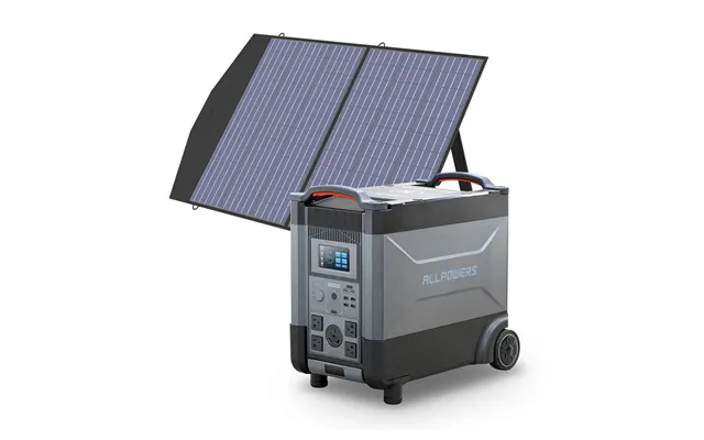 Allpowers R4000 Portable Power Station 3600w 3456wh R4000 Sp027 100w Solar Panel