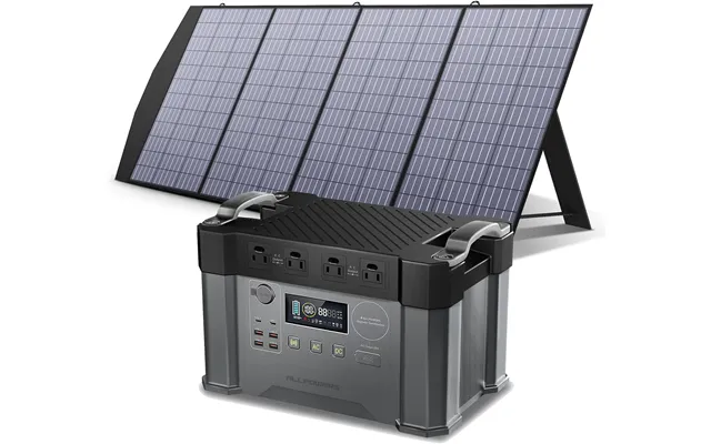 Allpowers Solar Generator Kit 2400w Portable Power Station 200w Solar Panel