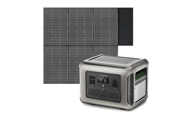 Allpowers Solar Generator Kit 2500w Power Station 600w Solar Panel