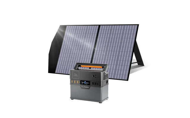 Allpowers Solar Generator Kit 300w Portable Power Station Solar Panel 100w