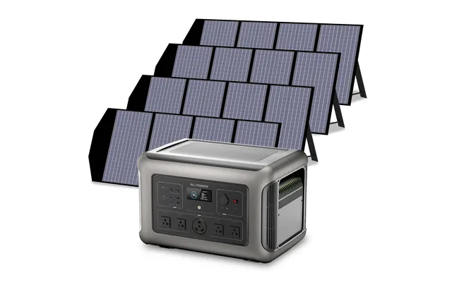 Allpowers Solar Generator Kit 3200w Power Station 140w Solar Panel