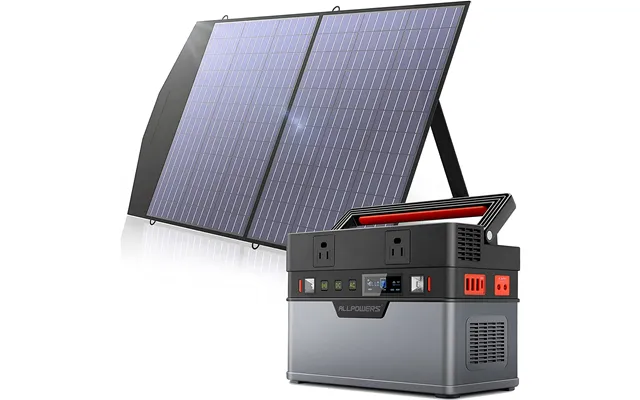 Solar Generator Kit 700w Portable Power Station 100w Solar Panel