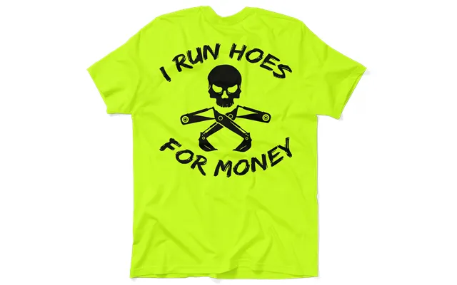 I Run Hoes - Safety Yellow T-shirt product image