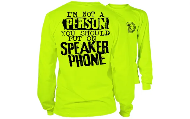 Speaker Phone - Long Sleeve Hi-vis T-shirt product image