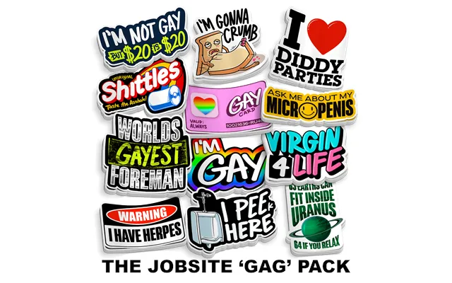 The Jobsite 'gag' Pack 30 Stickers product image