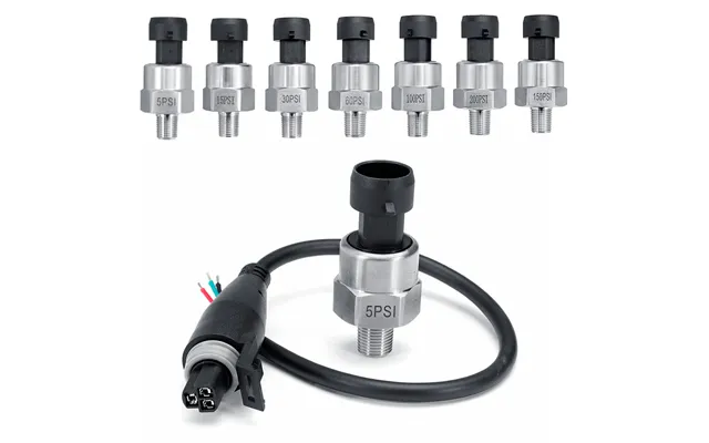 1 8npt 5v 5 15 30 60 100 150 200 Psi Pressure Transducer Sender Sensor For Oil Fuel Air Gas Stainless Steel
