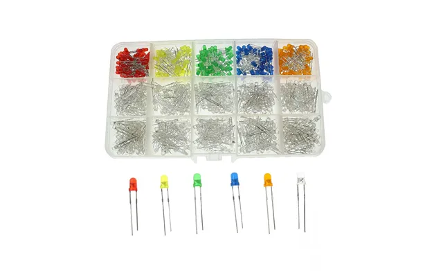 150 300 750pcs 3mm 15 Colors Led Lights Emitting Diodes Assortment Set Kit High Color Rendering Index For Arduino Diy El