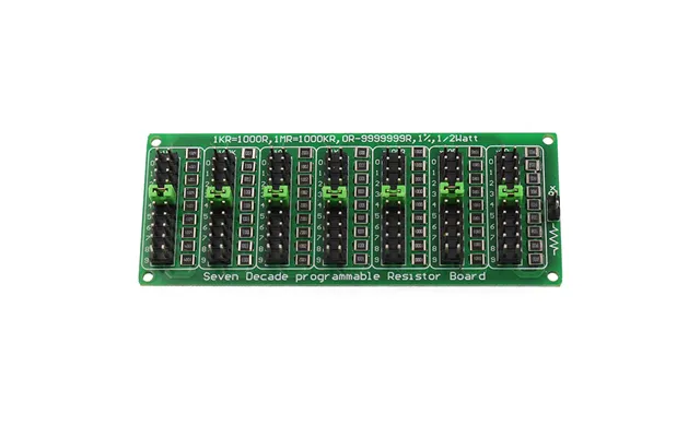 1r-9999999r Programmable Resistance Board Module 1 2w 1% Accuracy 1r Seven Decade Resistor Board